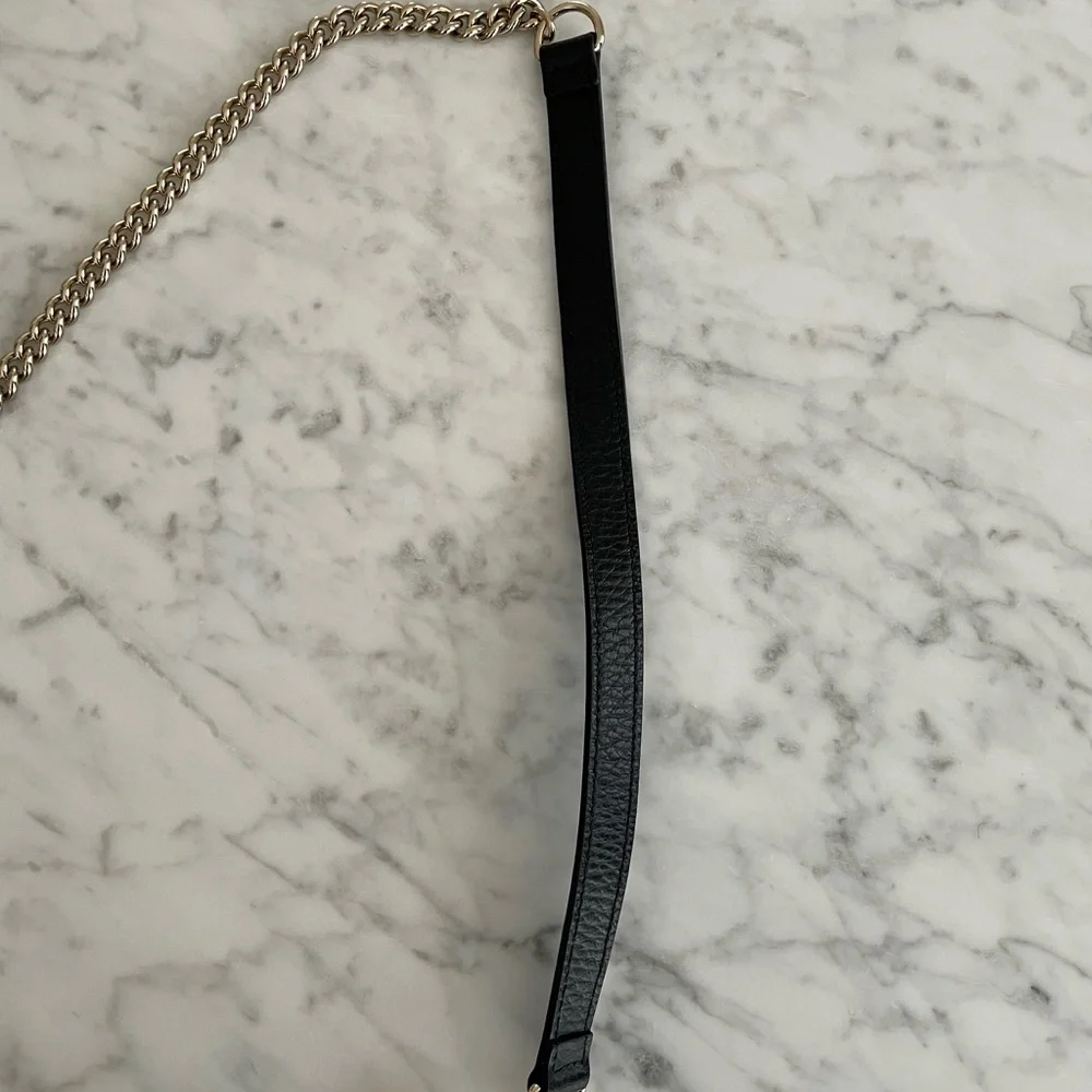 Gucci Black Leather Interlocking GG Wallet On Chain (SOLD) - Picture 4 of 13